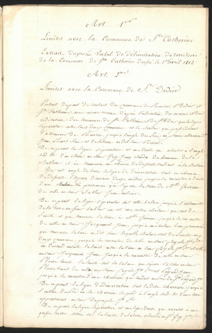 Saint-Didier-sous-Riverie, 25 avril 1812.