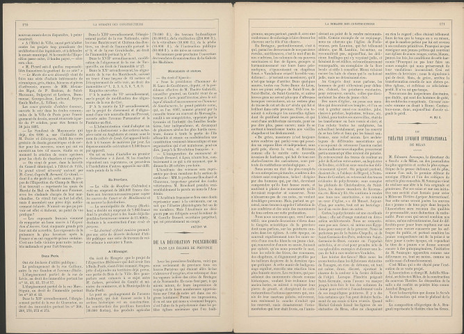La semaine des constructeurs - 9e année - n° 15 (octobre 1894).