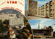 Lyon. Point du Jour. Vues multiples en mosaïque.