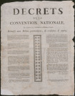 Décrets de la Convention nationale du 21 février 1793, l'An second de la République française, relatifs aux billets patriotiques, de confiance et autres.