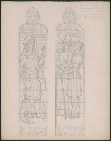 Dessin préparatoire.