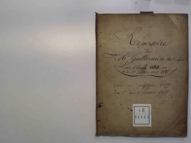 10 janvier 1820-9 janvier 1821