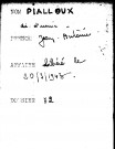 PIALLOUX Jean Antoine