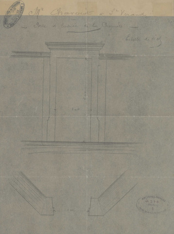 Plans concernant des édifices étrangers.