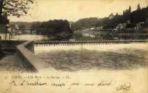 Lyon. L'Ile Barbe, le barrage.