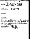 DAUXOIS Odette