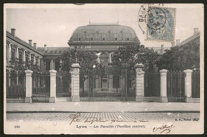 Lyon. Facultés (Pavillon central).