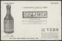 Sirop Macors vermifuge - Lyon.