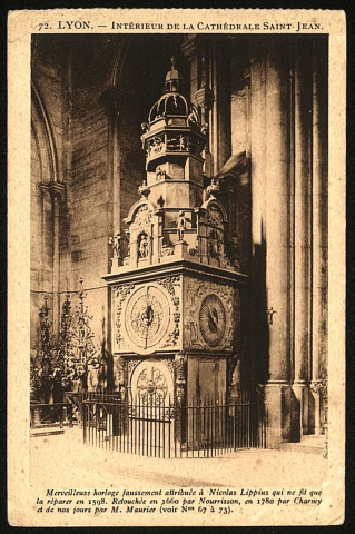 Lyon. Intérieur de la cathédrale Saint-Jean.