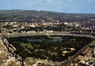 Lyon. Vue aérienne du parc de la Tête d'Or.