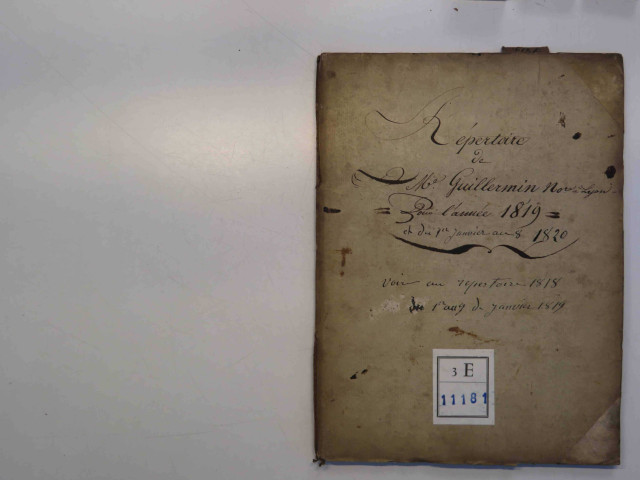 11 janvier 1819-8 janvier 1820