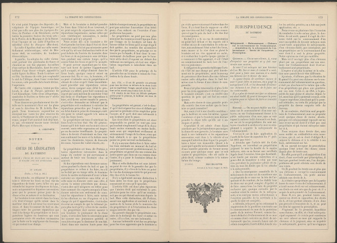 La semaine des constructeurs - 9e année - n° 15 (octobre 1894).