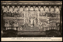 Lyon. Basilique de Notre-Dame de Fourvière - Mosaïque du vœu de Louis XIII.