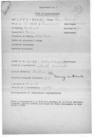 LEVY-BRUHL Léon Lucien