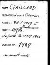 GAILLARD Louis Georges