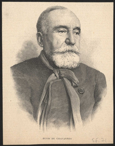 Pierre Cécile Puvis de Chavannes (1824-1898), peintre.