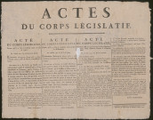 Actes du corps législatif des 28 et 29 août 1792, l'An quatrième de la Liberté, portant accusation et contenant l'acte d'accusation.