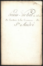 Saint-André-la-Côte, 18 novembre 1811.