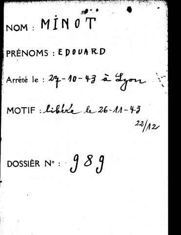 MINOT Edouard