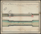 Plan et profil d'une écluse du canal de Givors, projetée et exécutée par le sieur Zacharie.