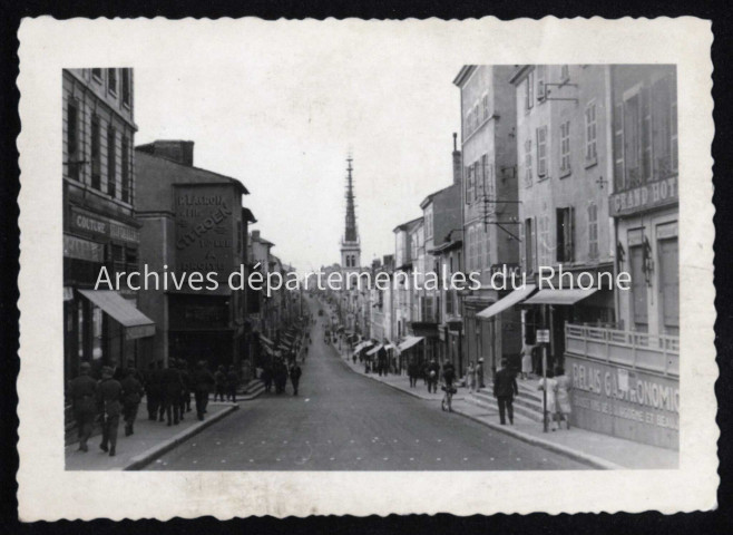 Présence allemande après les combats.