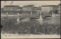 Lyon. Pont Galliéni et le Rhône.