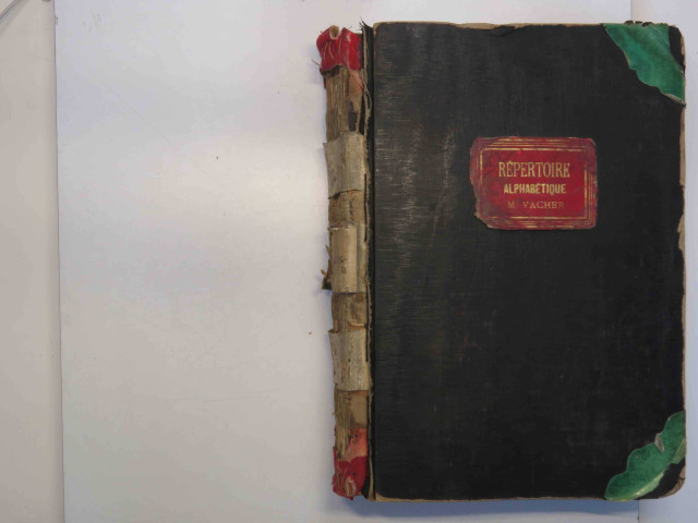 Répertoires alphabétiques