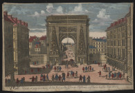 Vue et perspective de la nouvelle porte Saint-Denis.