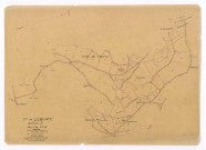 Section E feuille n°2. Levé effectué du 27juillet au 9 août 1944.