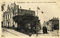 Villeurbanne. Mairie. Station du tramway. Cours Lafayette prolongé.