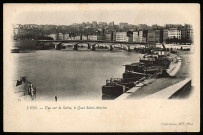 Lyon. Vue de la Saône, le quai Saint-Antoine.