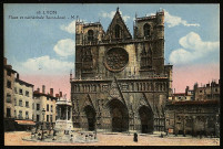 Lyon. Place et cathédrale Saint-Jean.