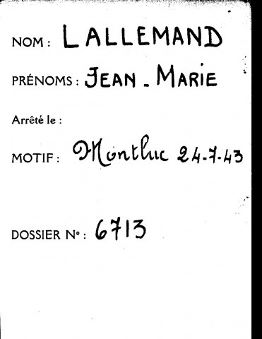 LALLEMAND Jean-Marie