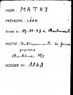MATHY Léon, son épouse MATHY Cécile et leur fille MATHY Odette