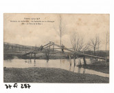 La passerelle sur la Mortagne, dite « le pont de la mort ».