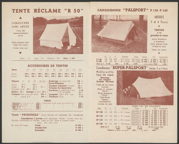 Palais des Sports et Vincent Sports, matériel de camping - Lyon.