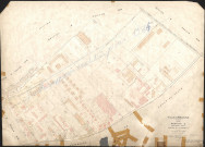 Section E feuille n°4 quartier de la Poudrette. Plan révisé pour 1944. Feuille supprimée rééditée pour 1974.