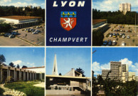 Lyon. Champvert. Vues multiples en mosaïque.