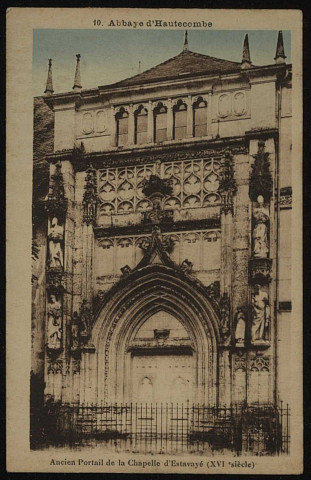 Ancien portail de la chapelle d'Estavayé (XVIe siècle).