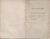 État de sections.