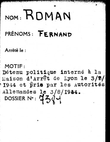 ROMAN Fernand