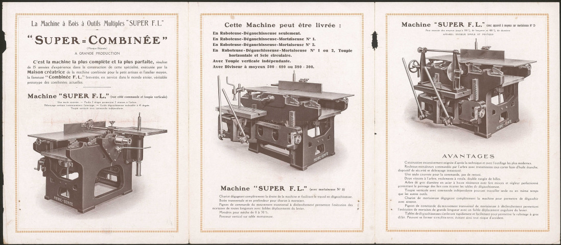 Machines à bois A. Allheilig - Pierre-Bénite.