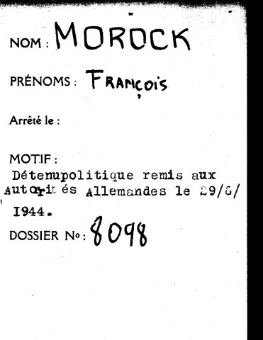 MOROCK François