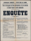 Projet de déclassement des routes départementales et de leur conversion en chemins vicinaux de grande communication. Enquête. Arrêté préfectoral (9 novembre 1885).