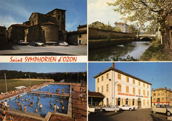 Saint-Symphorien-d'Ozon. Vues multiples en mosaïque.