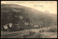 Saint-Nizier-d'Azergues. Catastrophe du 10 novembre 1906. 23 wagons amoncelés.