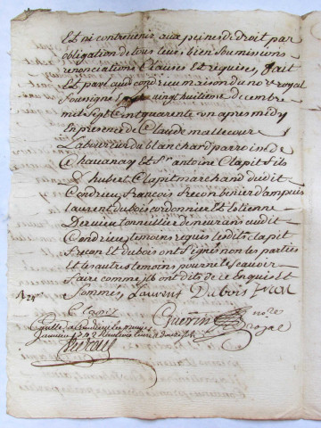 Juillet-décembre 1741
