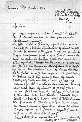 FRANCFORT Micheline (alias MICHARD Michèle)