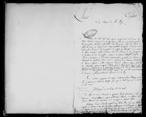 Jugements (vendémiaire-frimaire an II).