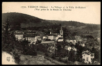 Yzeron. Le village et la villa Saint-Hubert.